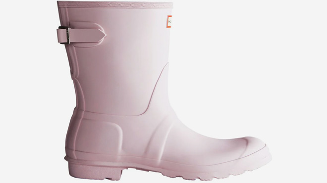 Hunter Original Short Adjustable Back Boots Pink