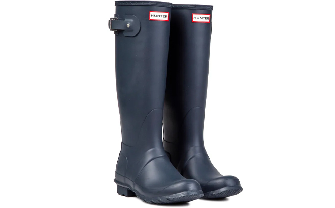 Hunter Womens Original Tall Boots in Navy