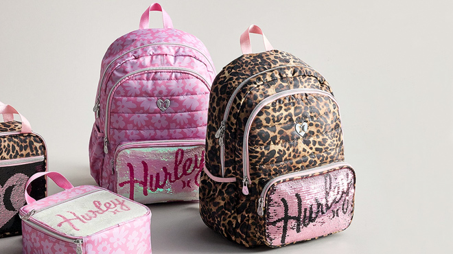 Hurley Flip Sequin Pocket Backpacks