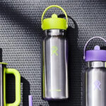 Hydro Flask Wide Flex Straw Cap in Stailess LIme Color