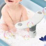 Infant Bath Seat with Thermometer in a Filled Bath Tub