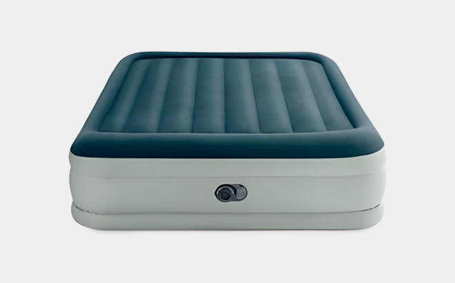 Intex Elevated 1822 Premium Comfort Queen Air Mattress with Internal Pump