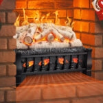 Joy Pebble Electric Fireplace Insert Log Heater