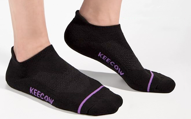 KEECOW Ankle Athletic Running Cushioned Socks