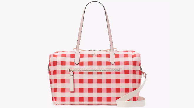 Kate Spade Chelsea Gingham Weekender Bag