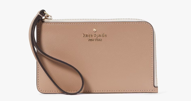 Kate Spade Lucy Bicolor Small L Zip Wristlet 