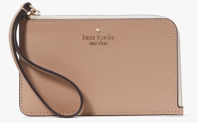 Kate Spade Lucy Bicolor Small L Zip Wristlet