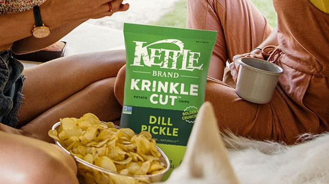 Kettle Brand Potato Chips Dill Pickle