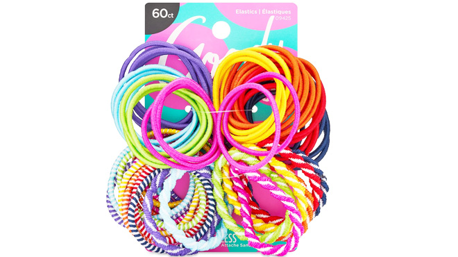 Kids Ouchless Elastic Hair Ties 60 Pack