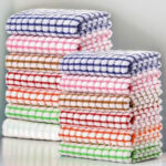 Kitchen Dish Towels on a Table