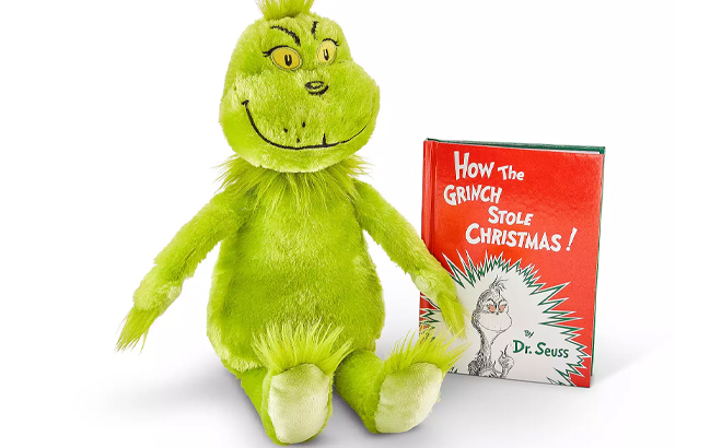 Kohls Cares How The Grinch Stole Christmas Plush and Book Bundle