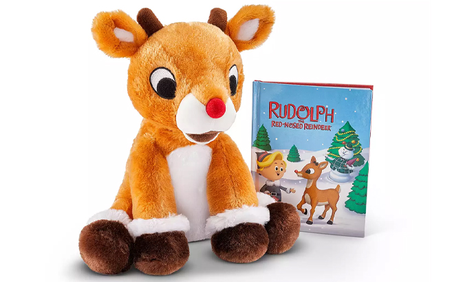 Kohls Cares Rudolph the Red Nosed Reindeer Book and Plush Bundle