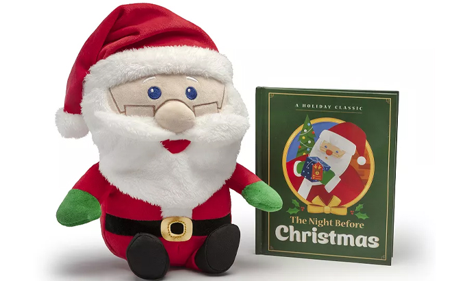 Kohls Cares The Night Before Christmas Santa Book and Plush Bundle