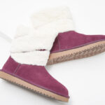 Koolaburra by UGG Dezi Suede Faux Fur Short Boot in Plum