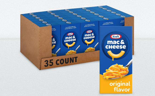 Kraft Mac and Cheese Dinner Box 35 pack