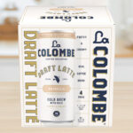 La Colombe Vanilla Draft Latte 4 Pack on a Table