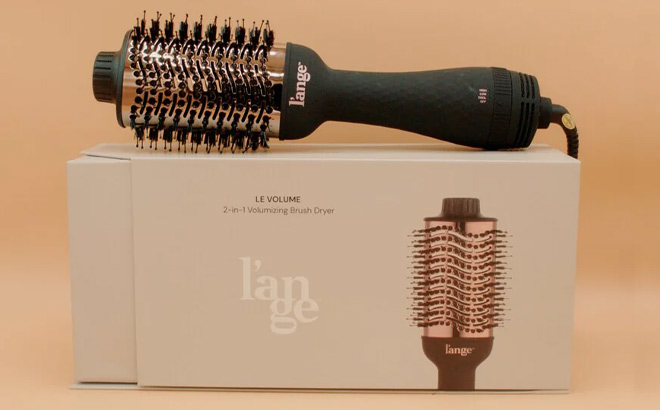 Lange Hair Le Volume 2 in 1 Titanium Blow Dryer Brush Blush Hot Air Brush