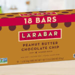 Larabar Peanut Butter Chocolate Chip 18 Count Bars Box on a Table 2