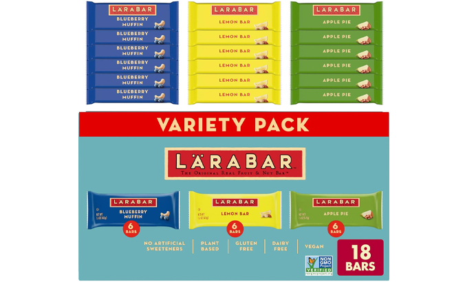 Larabar Variety Pack Fruit Nut Bars 18 Count