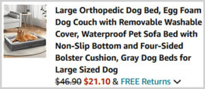 Large Orthopedic Dog Bed Screenshot