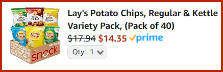 Lays Chips 40 Count Variety Pack Sumamry