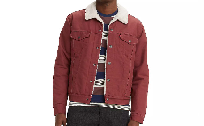 Levis Mens Sherpa Trucker Jacket