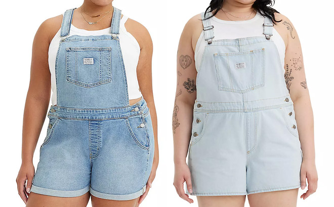 Levis Plus Size Shortalls