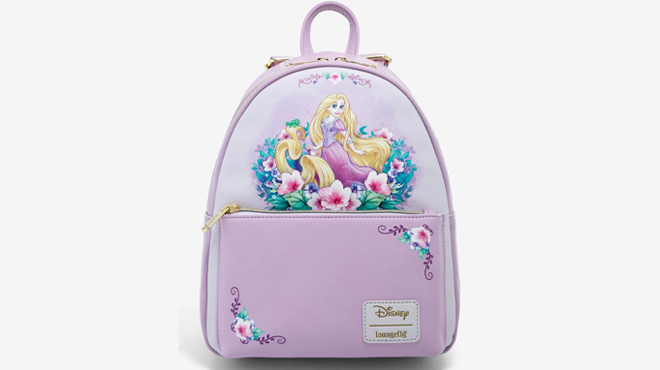 Loungefly Disney Tangled Floral Mini Backpack