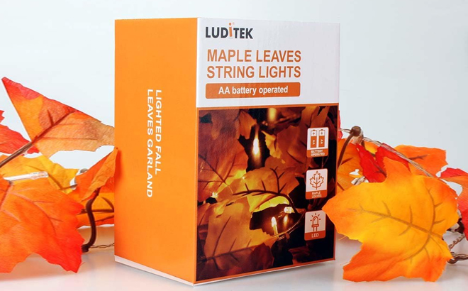 Luditek Maple Leaves String Lights 2 Pack