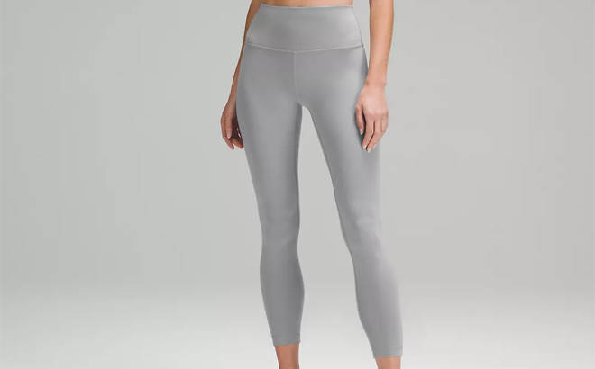 Lululemon Wunder Train High Rise Tight Leggings in Rhino Grey