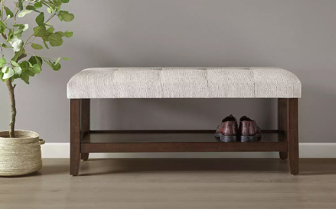 Madison Park Penny Accent Bench in a Room