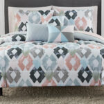 Mainstays 8 Piece Teal Medallion Comforter Set 2