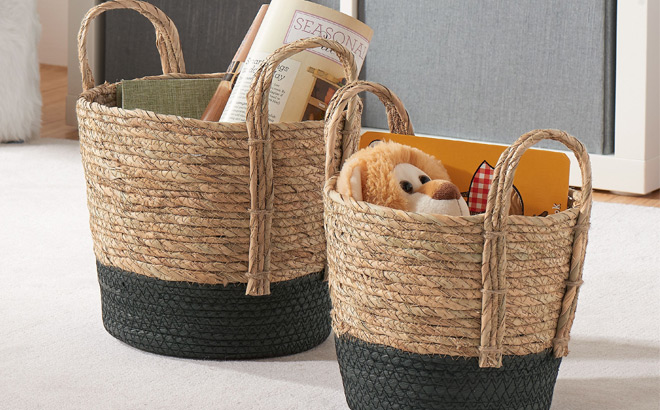 Mainstays Seagrass Paper Rope Baskets