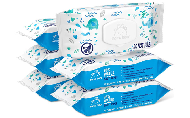 Mama Bear 432 Count Water Based Baby Wipes 6 Pack