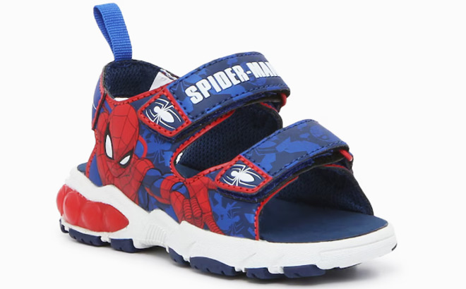 Marvel Spiderman Kids Light Up Sandals