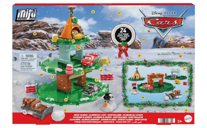 Mattel Disney and Pixar Cars Minis Advent Calendar 2024