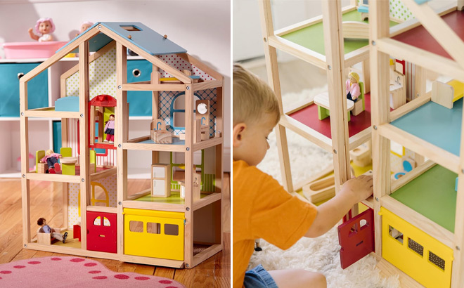 Melissa & Doug Hi Rise Dollhouse