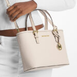 Michael Kors Jet Set Travel Extra Small Saffiano Leather Top Zip Tote Bag