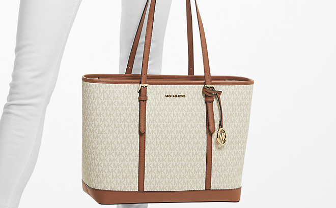 Michael Kors Jet Set Travel Large Logo Tote Bag