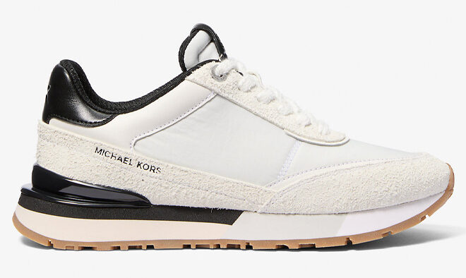 Michael Kors Nova Suede and Nylon Trainers