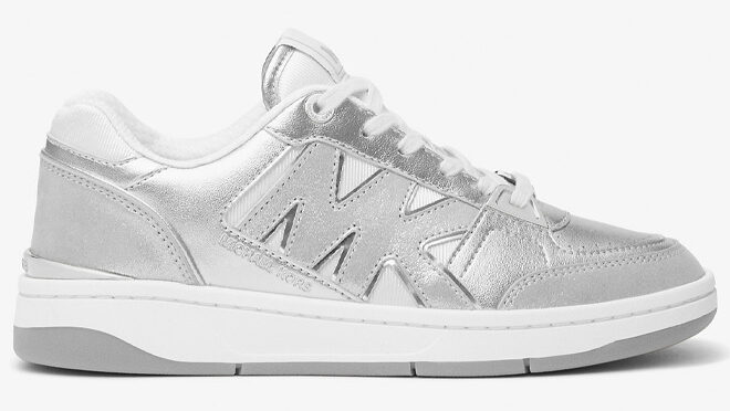 Michael Kors Rebel Metallic Leather Sneaker