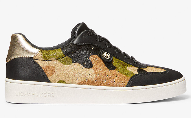 Michael Kors Scotty Camouflage Print Calf Hair Sneaker