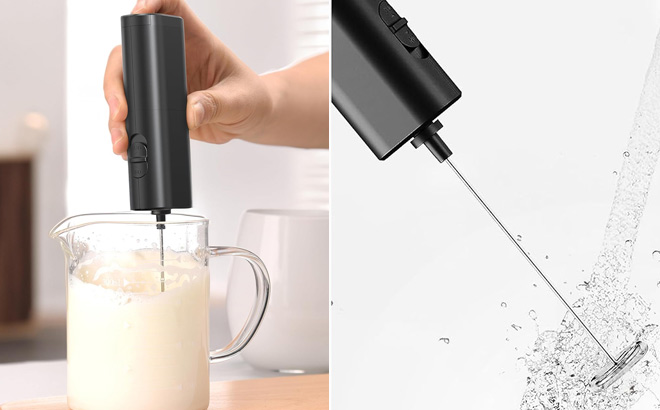 Milk Frother in Use