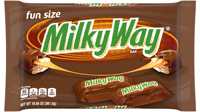 Milky Way Fun Size Milk Chocolate Halloween Candy Bars Bag