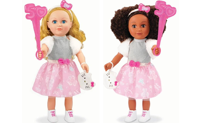 My Life As Poseable Hello Kitty 18 Inch Blonde and Dark Brunette Dolls