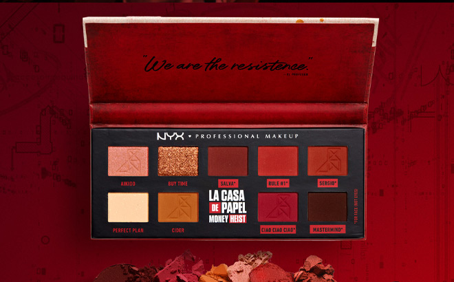 NYX x Netflix Money Heist El Professor Eyeshadow Palette