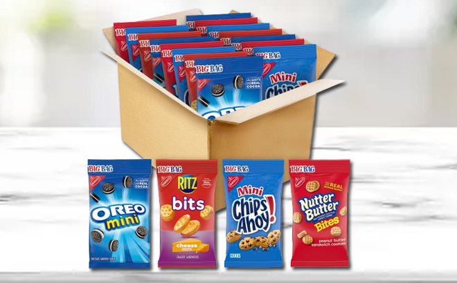 Nabisco Cookies Variety Pack on a Table