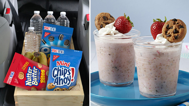 Nabisco Cookies in a Car and on Milk Shakes