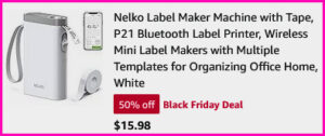 Nelko Label Maker Machine Checkout Screen