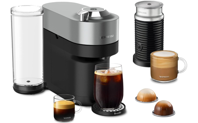 Nespresso Vertuo Pop Deluxe Coffee Maker with Frother